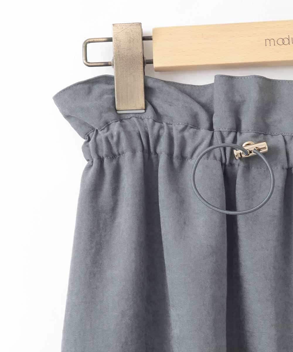 ZMHAE29120 al'aise modulation(アレーズモジュレーション) サイドポケットドロストデザインスカート グレー