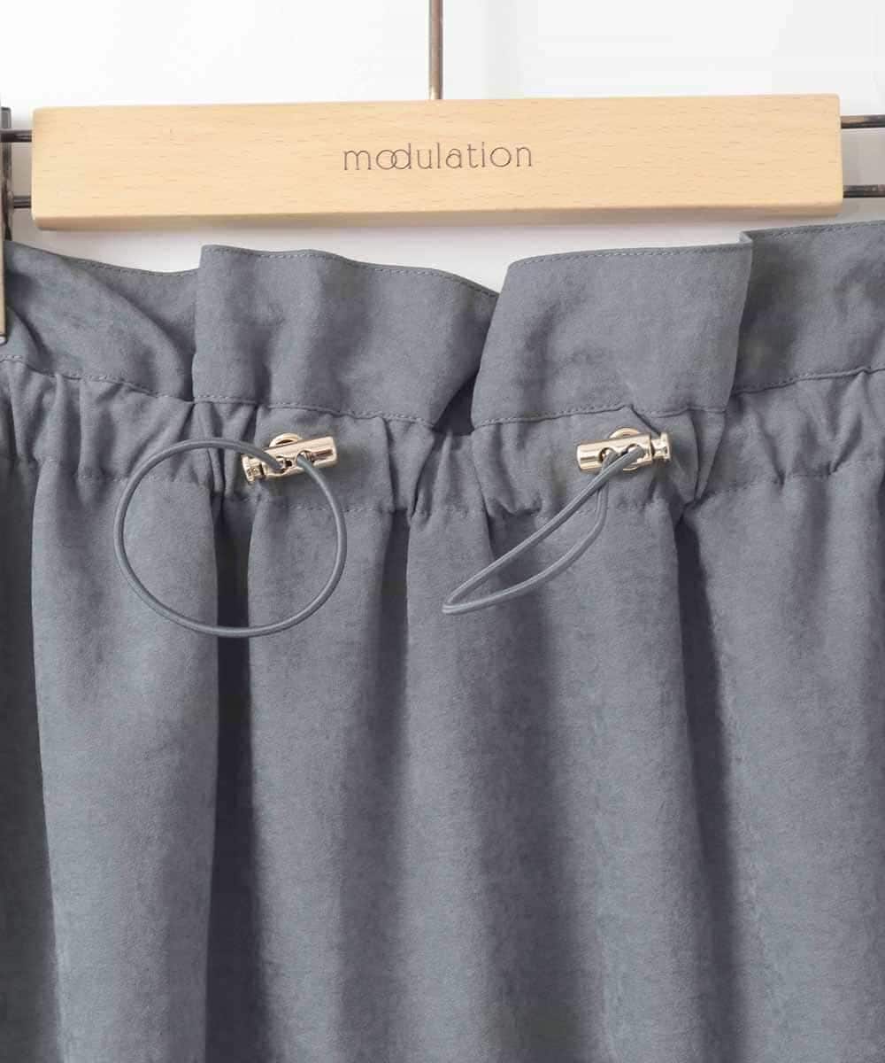 ZMHAE29120 al'aise modulation(アレーズモジュレーション) サイドポケットドロストデザインスカート グレー