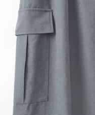 ZMHAE29120 al'aise modulation(アレーズモジュレーション) サイドポケットドロストデザインスカート グレー