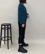 ZMHAE31130 al'aise modulation(アレーズモジュレーション) レザーポイントデザインタイトスカート ブラック