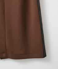 ZMHAE31130 al'aise modulation(アレーズモジュレーション) レザーポイントデザインタイトスカート ブラウン