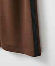 ZMHAE31130 al'aise modulation(アレーズモジュレーション) レザーポイントデザインタイトスカート ブラウン