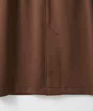 ZMHAE31130 al'aise modulation(アレーズモジュレーション) レザーポイントデザインタイトスカート ブラウン