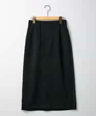 ZMHAE31130 al'aise modulation(アレーズモジュレーション) レザーポイントデザインタイトスカート ブラック