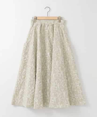 ZMHAE32140 al'aise modulation ふくれジャカードデザインフレアスカート