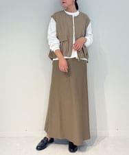 ZMHAE37110 al'aise modulation(アレーズモジュレーション) 【セットアップ対応・洗える】ソフトマーメイドロングスカート ベージュ