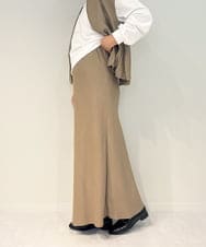 ZMHAE37110 al'aise modulation(アレーズモジュレーション) 【セットアップ対応・洗える】ソフトマーメイドロングスカート ベージュ