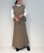 ZMHAE37110 al'aise modulation(アレーズモジュレーション) 【セットアップ対応・洗える】ソフトマーメイドロングスカート ベージュ