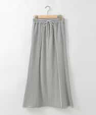 ZMHAE38159 al'aise modulation(アレーズモジュレーション) 切り替えデザインスウェットロングスカート グレー