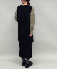 ZMHAE39108 al'aise modulation(アレーズモジュレーション) 【セットアップ対応】ベルトデザインストレッチタイトスカート ブラック