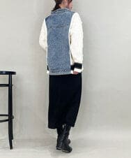 ZMHAE39108 al'aise modulation(アレーズモジュレーション) 【セットアップ対応】ベルトデザインストレッチタイトスカート ブラック