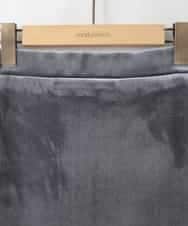 ZMHAE40150 al'aise modulation(アレーズモジュレーション) 光沢ベロアナロースカート グレー