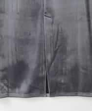 ZMHAE40150 al'aise modulation(アレーズモジュレーション) 光沢ベロアナロースカート グレー