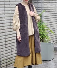 ZMHAT20138 al'aise modulation(アレーズモジュレーション) タックデザインスカート マスタード