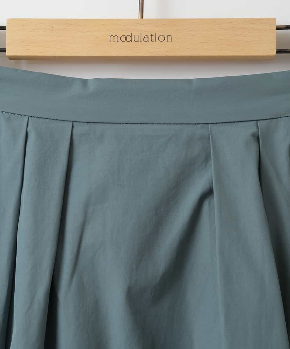 ZMHAT20138 al'aise modulation(アレーズモジュレーション) タックデザインスカート ブルー