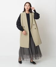 ZMHET08130 al'aise modulation(アレーズモジュレーション) メッシュデザインスカート グレー