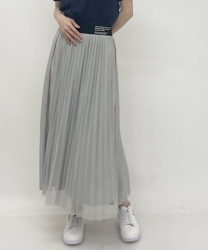 ZMHET14139 al'aise modulation メッシュプリーツデザインスカート