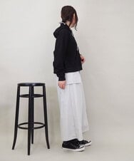 ZMHGE12099 al'aise modulation(アレーズモジュレーション) アウトポケットナイロンスカート ライトグレー