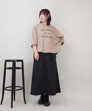 ZMHGE12099 al'aise modulation(アレーズモジュレーション) アウトポケットナイロンスカート ブラック