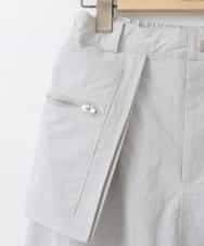 ZMHGE12099 al'aise modulation(アレーズモジュレーション) アウトポケットナイロンスカート アイボリー