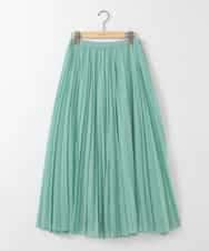 ZMHGE13148 al'aise modulation(アレーズモジュレーション) シアープリーツスカート グリーン