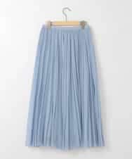 ZMHGE13148 al'aise modulation(アレーズモジュレーション) シアープリーツスカート ライトブルー
