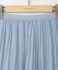 ZMHGE13148 al'aise modulation(アレーズモジュレーション) シアープリーツスカート ライトブルー