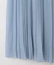 ZMHGE13148 al'aise modulation(アレーズモジュレーション) シアープリーツスカート ライトブルー