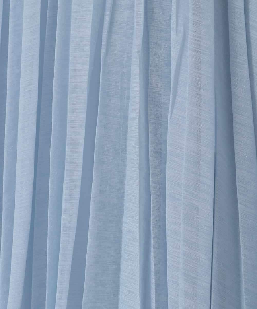 ZMHGE13148 al'aise modulation(アレーズモジュレーション) シアープリーツスカート ライトブルー