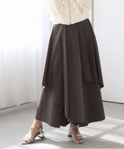 ZMHGE14169 al'aise modulation スカートレイヤードフレアパンツ