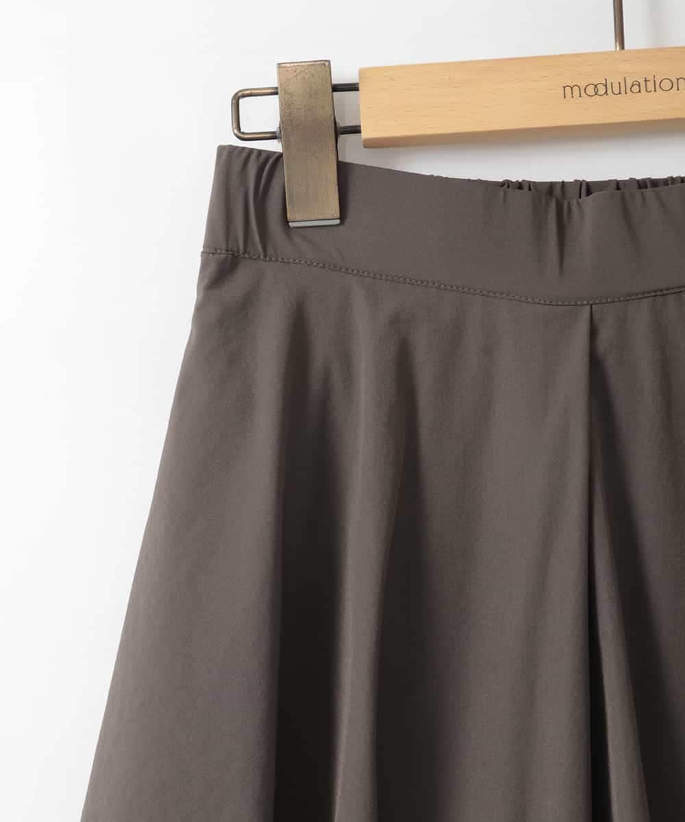 ZMHGE14169 al'aise modulation(アレーズモジュレーション) スカートレイヤードフレアパンツ ブラウン