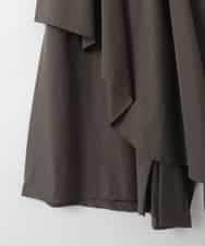 ZMHGE14169 al'aise modulation(アレーズモジュレーション) スカートレイヤードフレアパンツ ブラウン