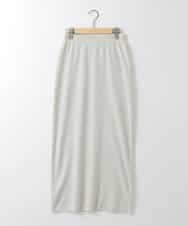 ZMHGE15110 al'aise modulation(アレーズモジュレーション) 【洗える】ラメニットスカート ライトグレー