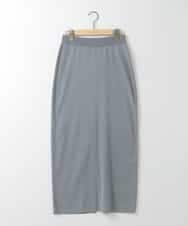 ZMHGE15110 al'aise modulation(アレーズモジュレーション) 【洗える】ラメニットスカート ダークグレー