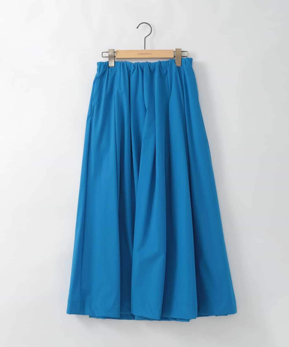 ZMHGE17099 al'aise modulation(アレーズモジュレーション) ウエストギャザーナイロンスカート ブルー
