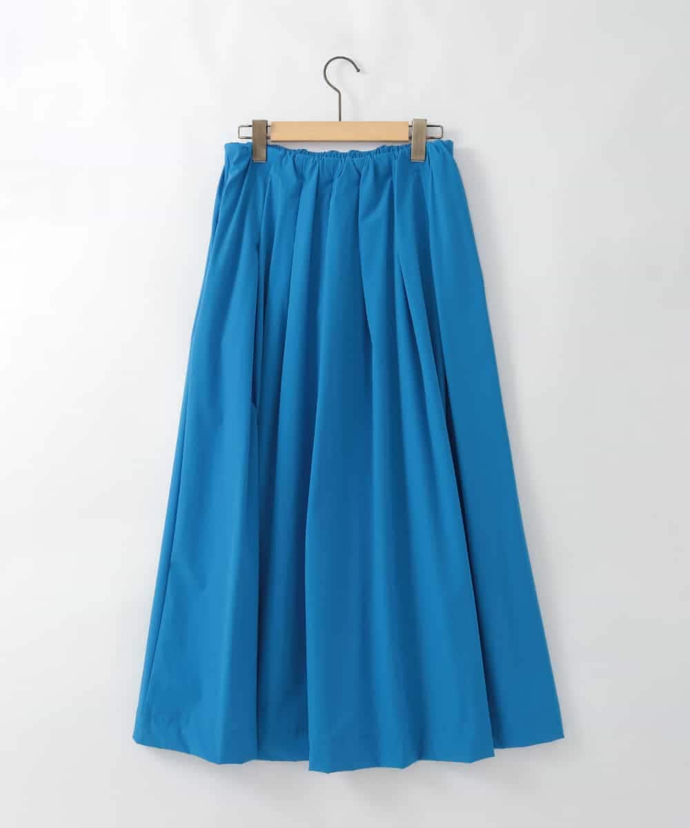 ZMHGE17099 al'aise modulation(アレーズモジュレーション) ウエストギャザーナイロンスカート ブルー