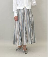 ZMHGE18140 al'aise modulation(アレーズモジュレーション) マルチカラーメッシュエアリーフレアスカート アイボリー