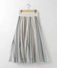 ZMHGE18140 al'aise modulation(アレーズモジュレーション) マルチカラーメッシュエアリーフレアスカート アイボリー