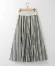 ZMHGE18140 al'aise modulation(アレーズモジュレーション) マルチカラーメッシュエアリーフレアスカート ダークグレー