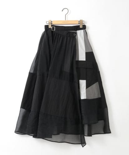 ZMHGE20170 al'aise modulation ドッキングパッチワークスカート