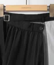 ZMHGE20170 al'aise modulation(アレーズモジュレーション) ドッキングパッチワークスカート ブラック