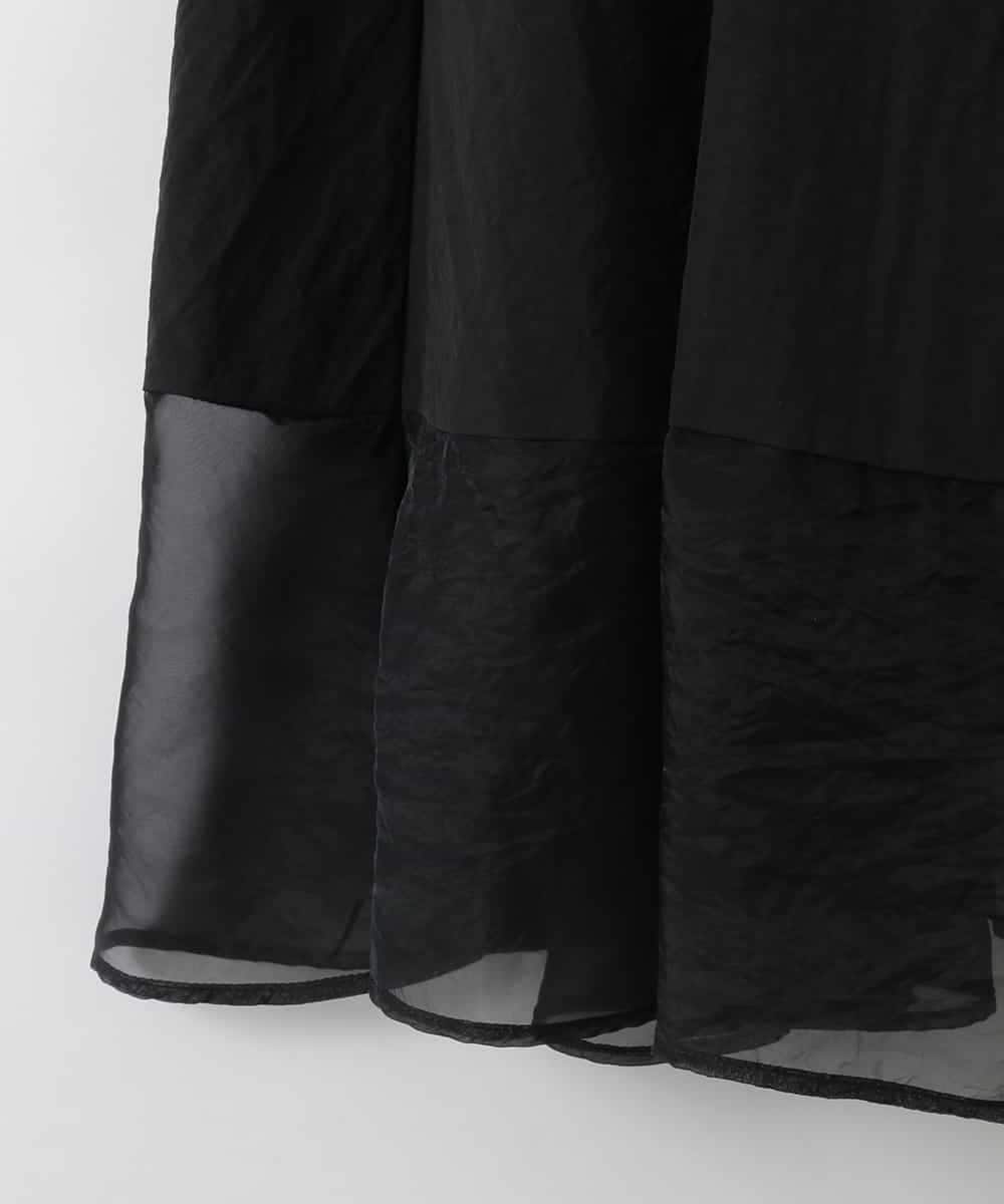 ZMHGE20170 al'aise modulation(アレーズモジュレーション) ドッキングパッチワークスカート ブラック