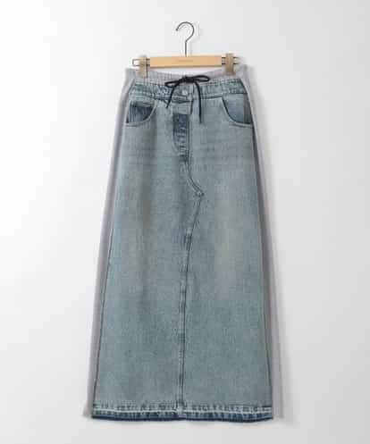 ZMHGE21160 al'aise modulation スウェットコンビデニムスカート