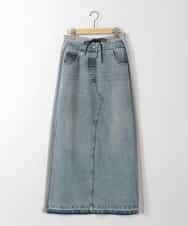 ZMHGE21160 al'aise modulation(アレーズモジュレーション) スウェットコンビデニムスカート ライトグレー