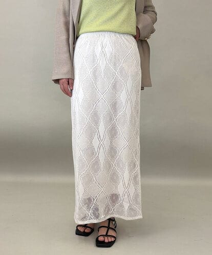 ZMHGE22150 al'aise modulation クロシェレースナロースカート