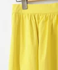 ZMHGE23160 al'aise modulation(アレーズモジュレーション) ライトカラーロングフレアスカート イエロー