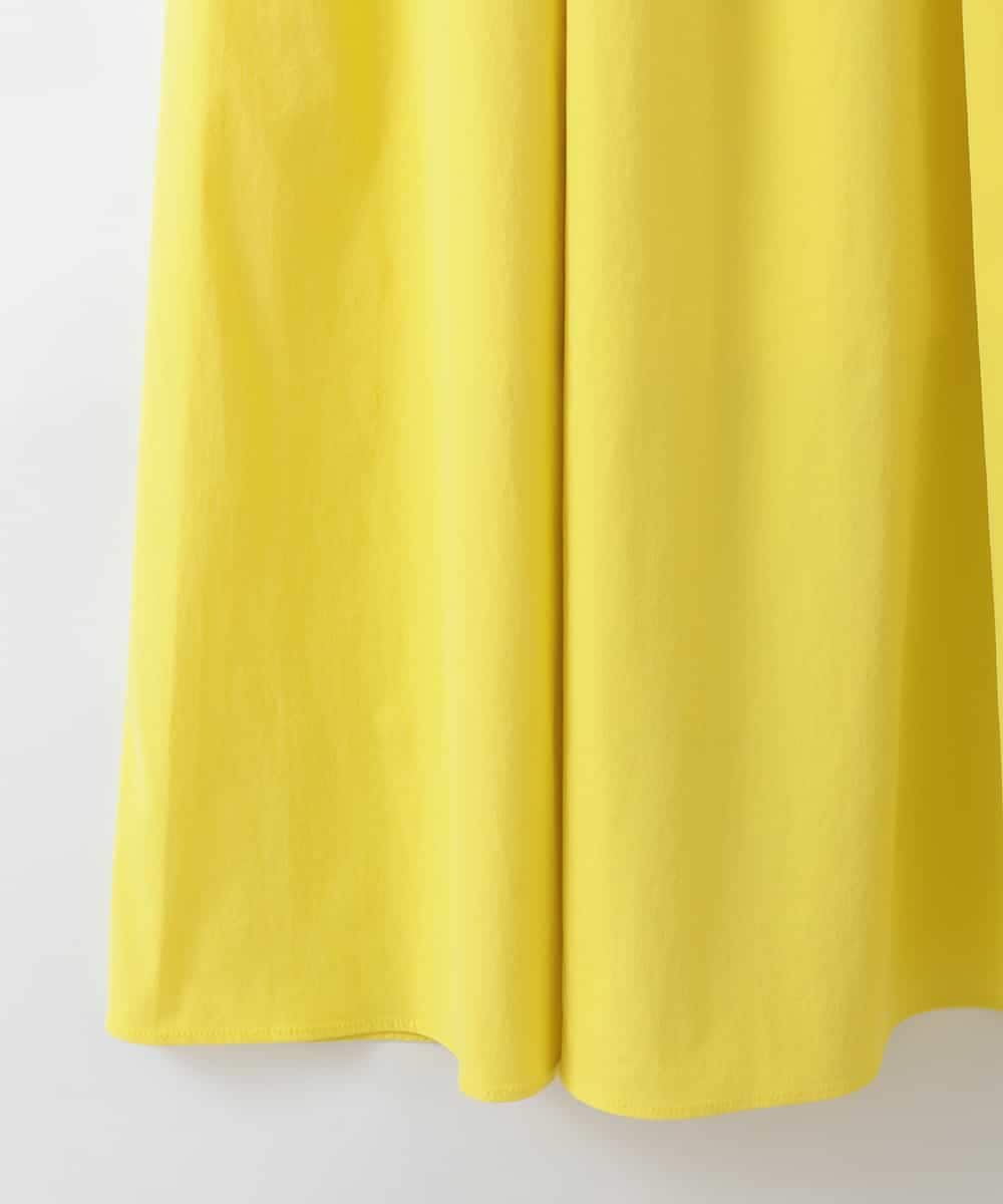 ZMHGE23160 al'aise modulation(アレーズモジュレーション) ライトカラーロングフレアスカート イエロー