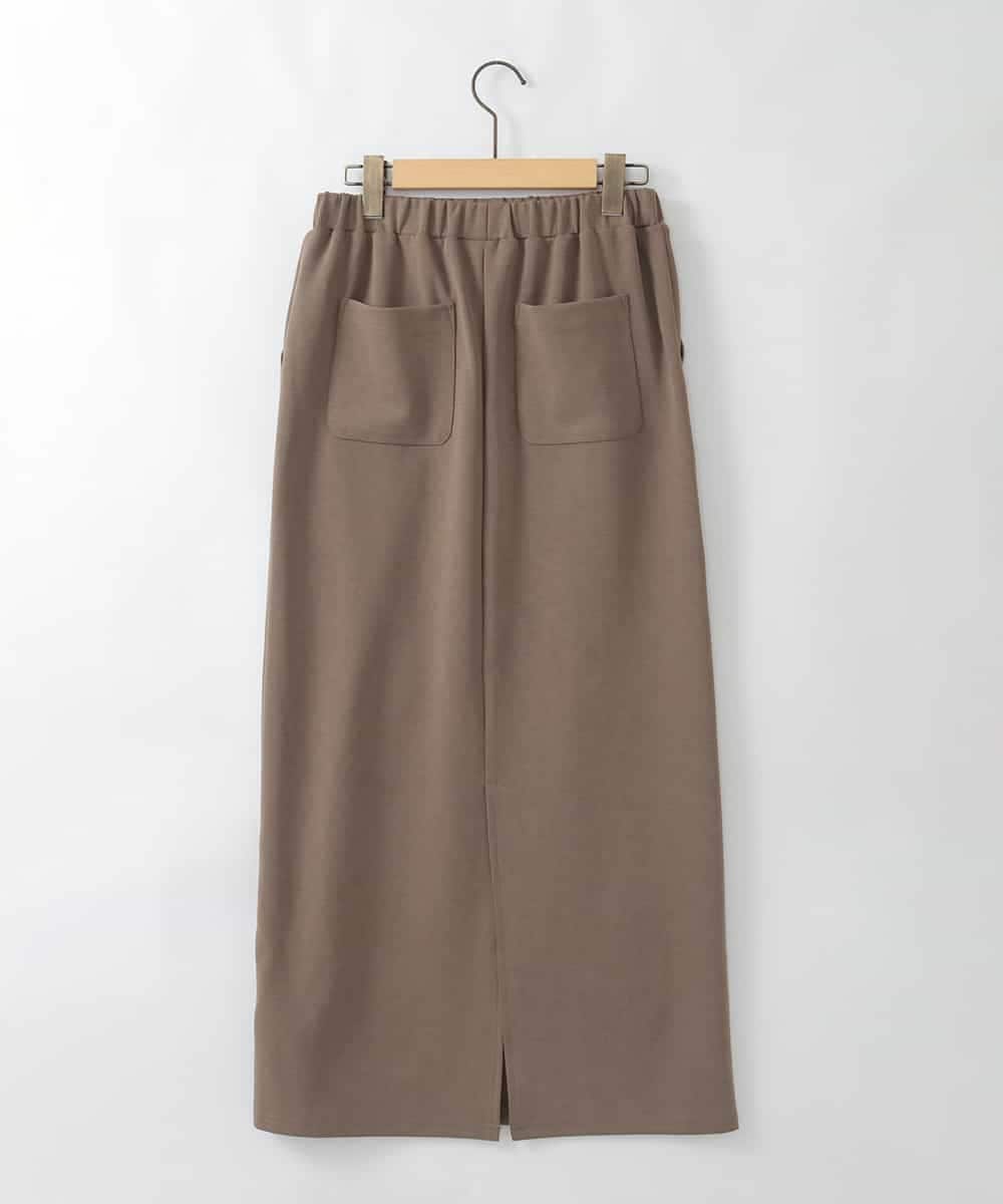 ZMHGE24130 al'aise modulation(アレーズモジュレーション) ストレッチナロースカート ベージュ