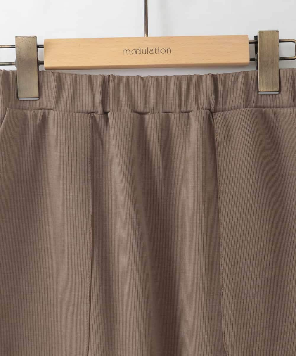 ZMHGE24130 al'aise modulation(アレーズモジュレーション) ストレッチナロースカート ベージュ