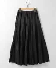 ZMHGE25140 al'aise modulation(アレーズモジュレーション) ティアードデザインプリーツスカート ブラック